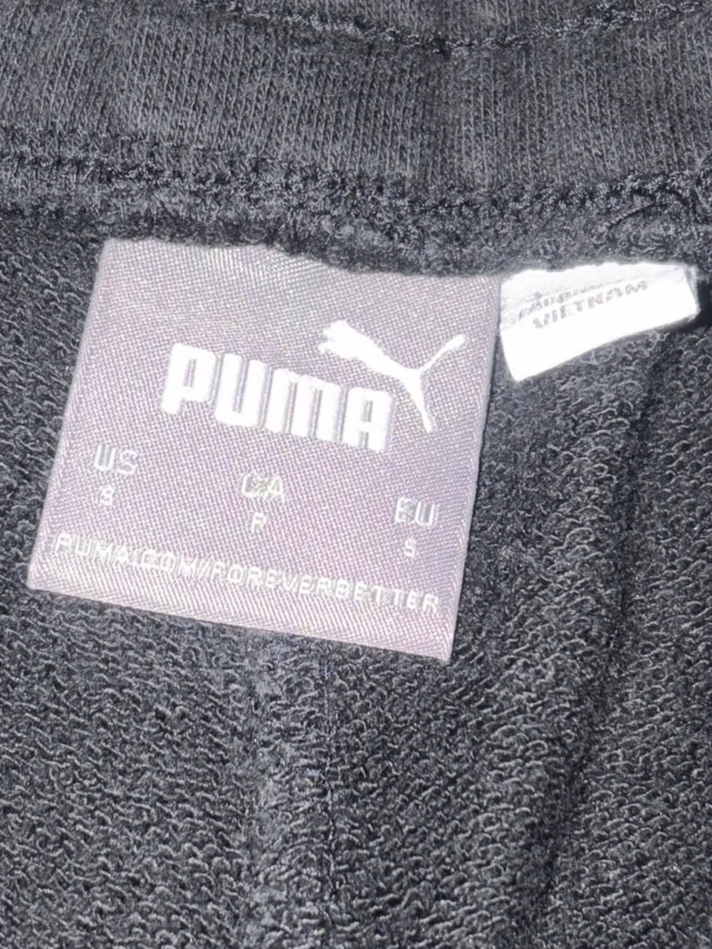 Puma Black Shorts with White Logo Tape
